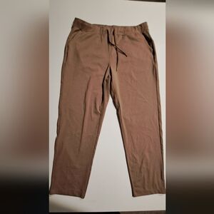 Yogalicious Womens Brown/Tan Lux Avenue Straight Leg Pant Size XL